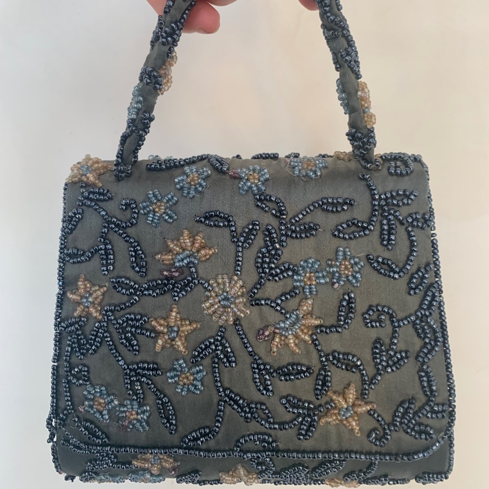 Beaded evening bag